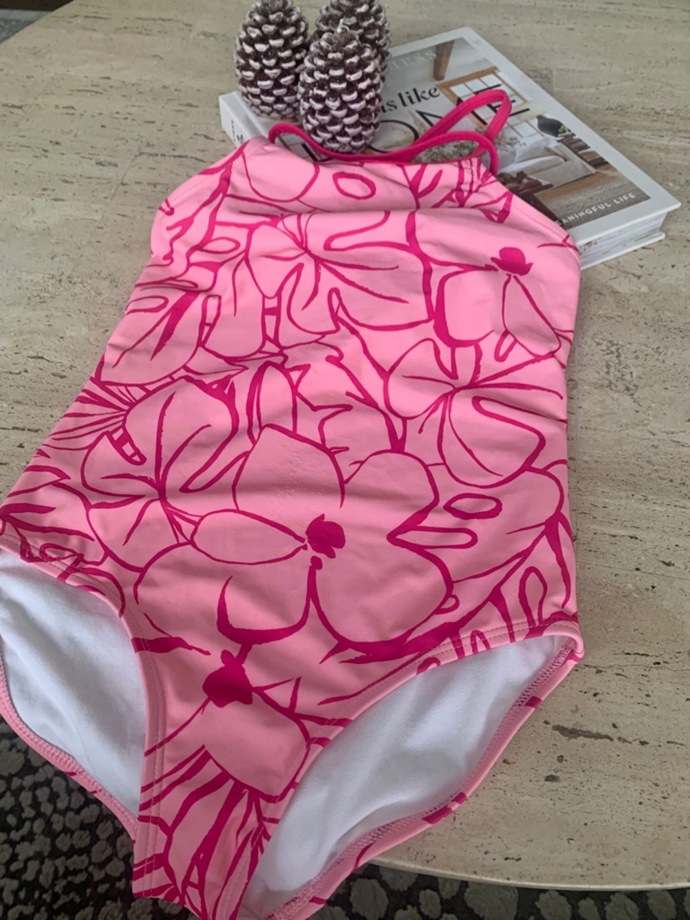Carter's Pink Floral One-Piece Swimsuit